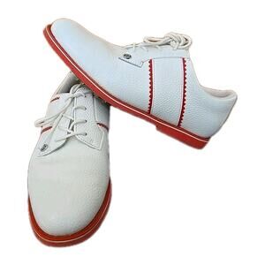 G/Fore Kiltie Stripe Gallivanter Golf Shoes Poppy White Red G4LS22EF15 Women 8